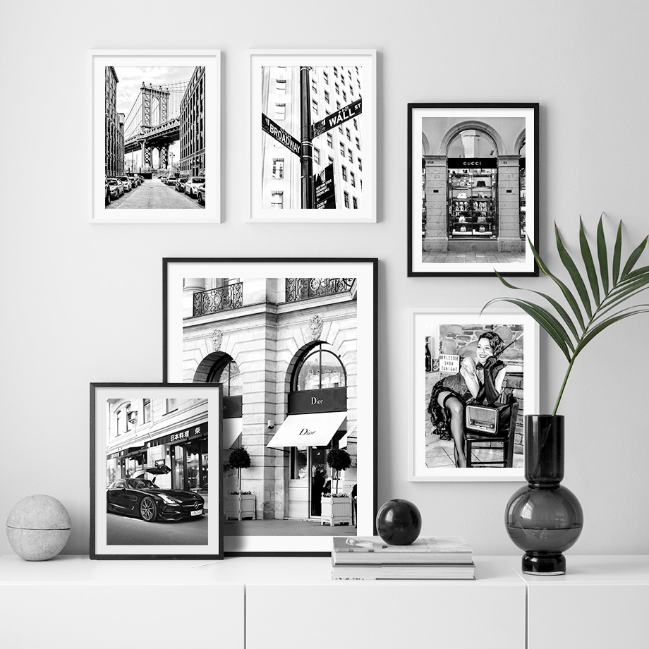 Photography Trend - Paris Fashion Girl Luxury Store Poster