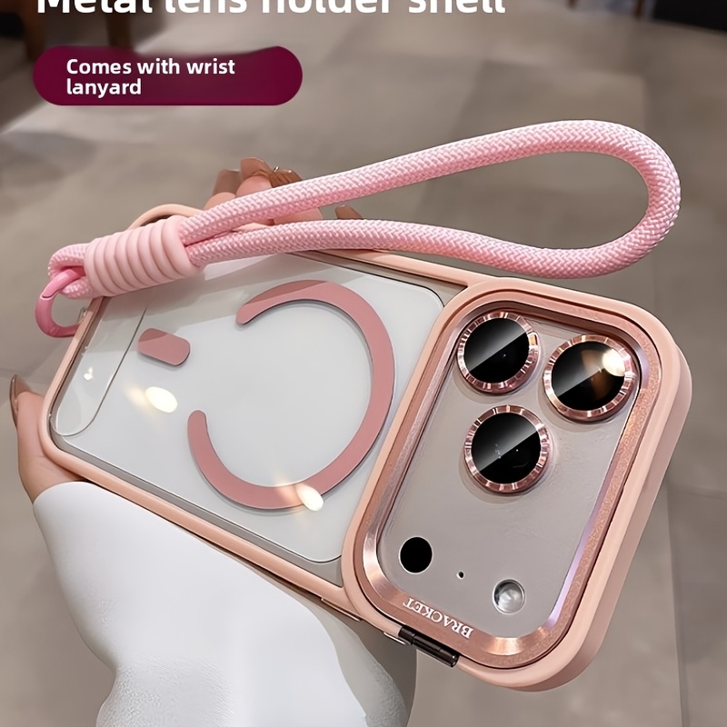 Camera Wrist Strap - Casing Ponsel Akrilik Magnetik dengan Bracket