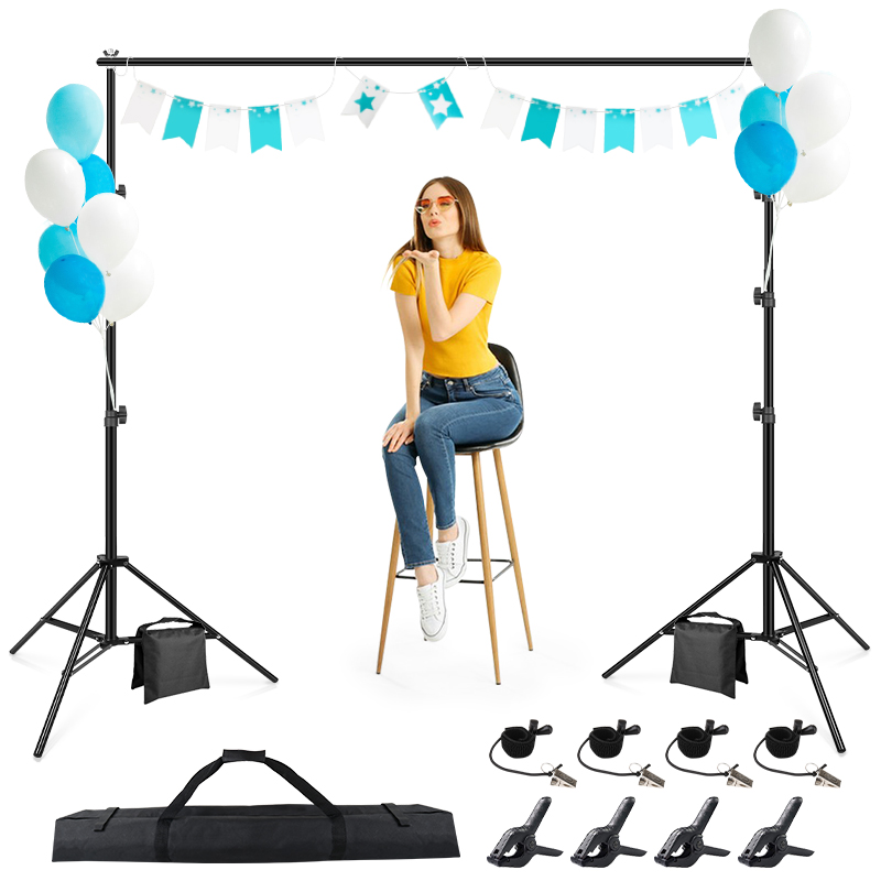 Photography Hacks - Penyangga latar belakang Studio Video, Kit