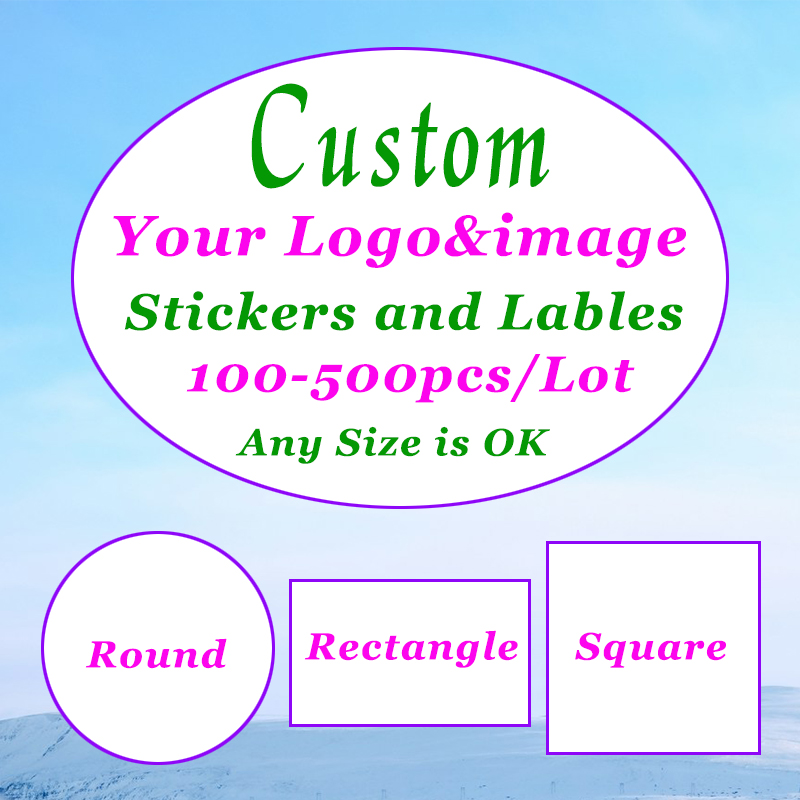 Photography Logo - 500-100 Buah Stiker Kustom Label Logo