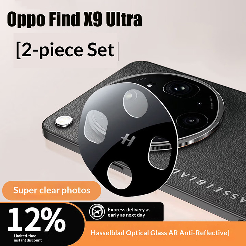 Photography Kit Oppo Find X9 Pro - 2 Buah Pelindung Lensa Kamera Hitam