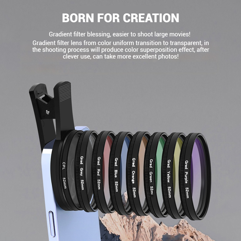 Lensa Ponsel 52MM Universal Po - Photography With Mobile ulasan dan harga
