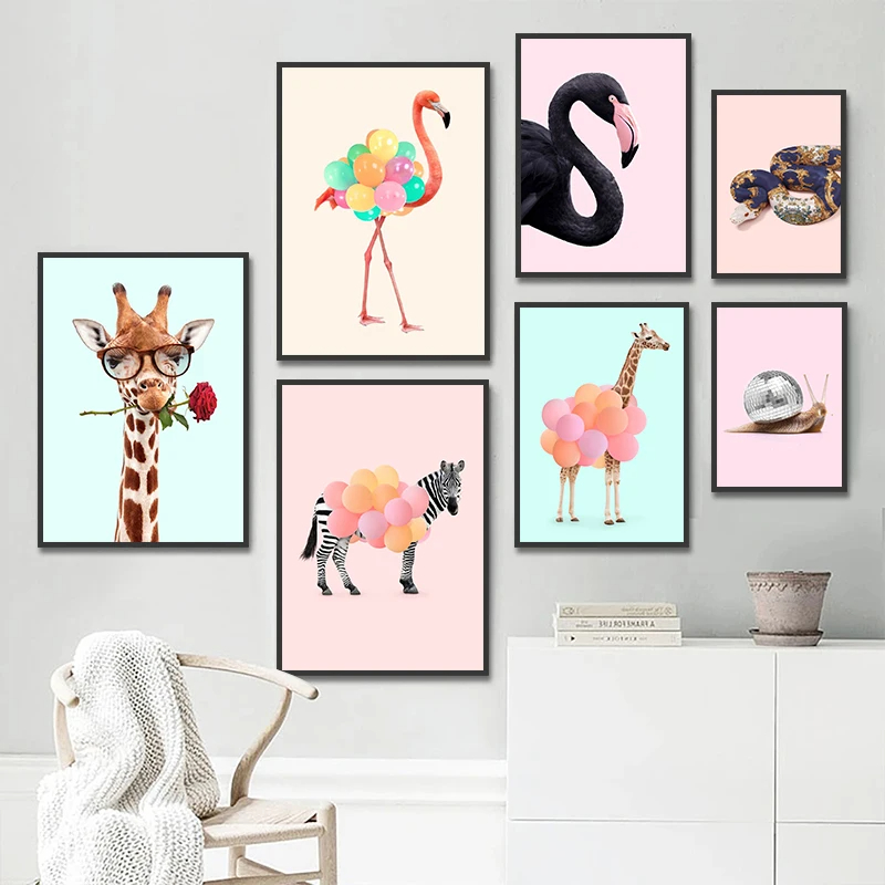 Poster Pesta Flamingo Zebra Je - Photography Trend ulasan dan harga