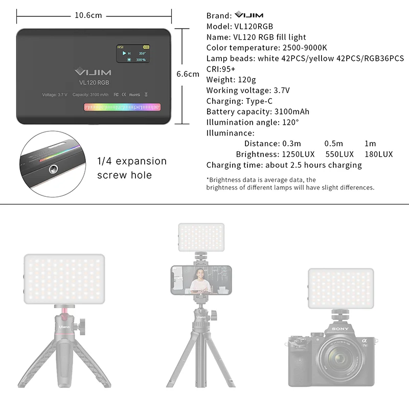 Lampu Isi RGB Saku New120 2026 - Photography With Mobile ulasan dan harga