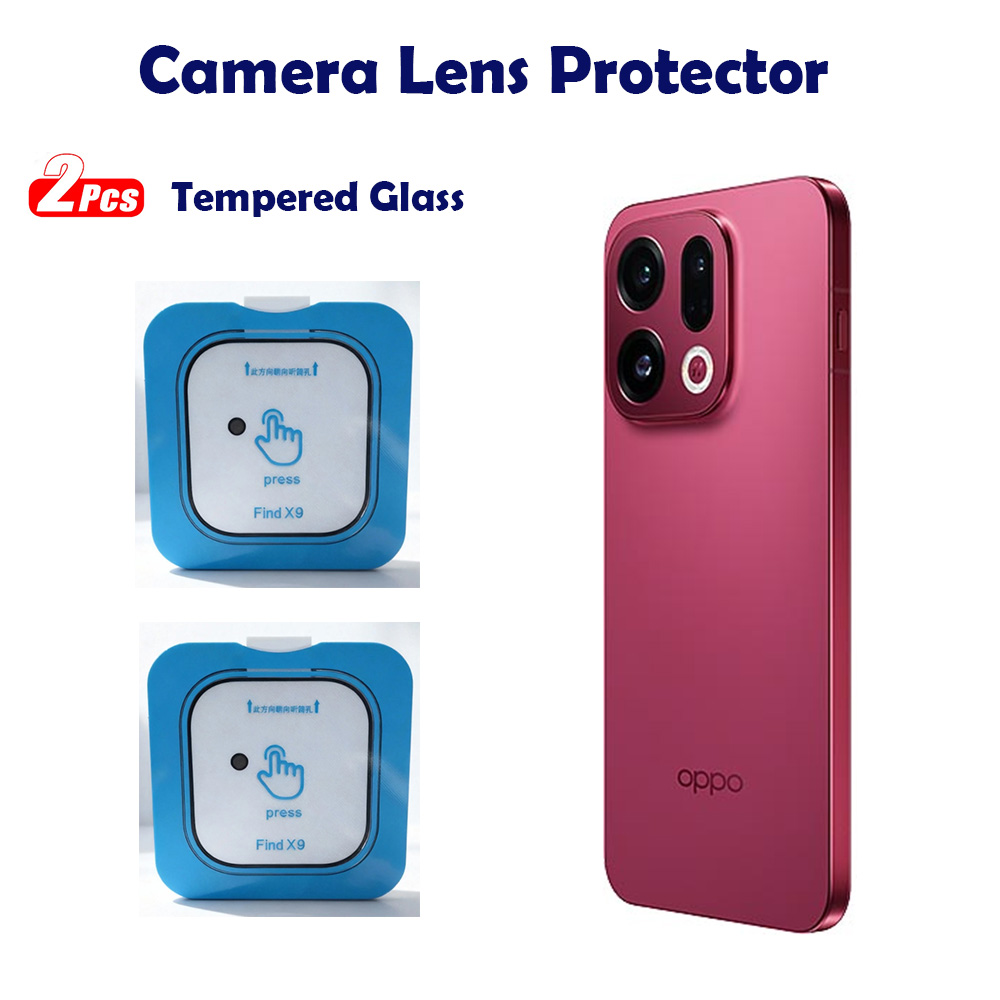 2 Buah Lensa Kaca Tempered unt - Photography Kit Oppo Find X9 Pro ulasan dan harga