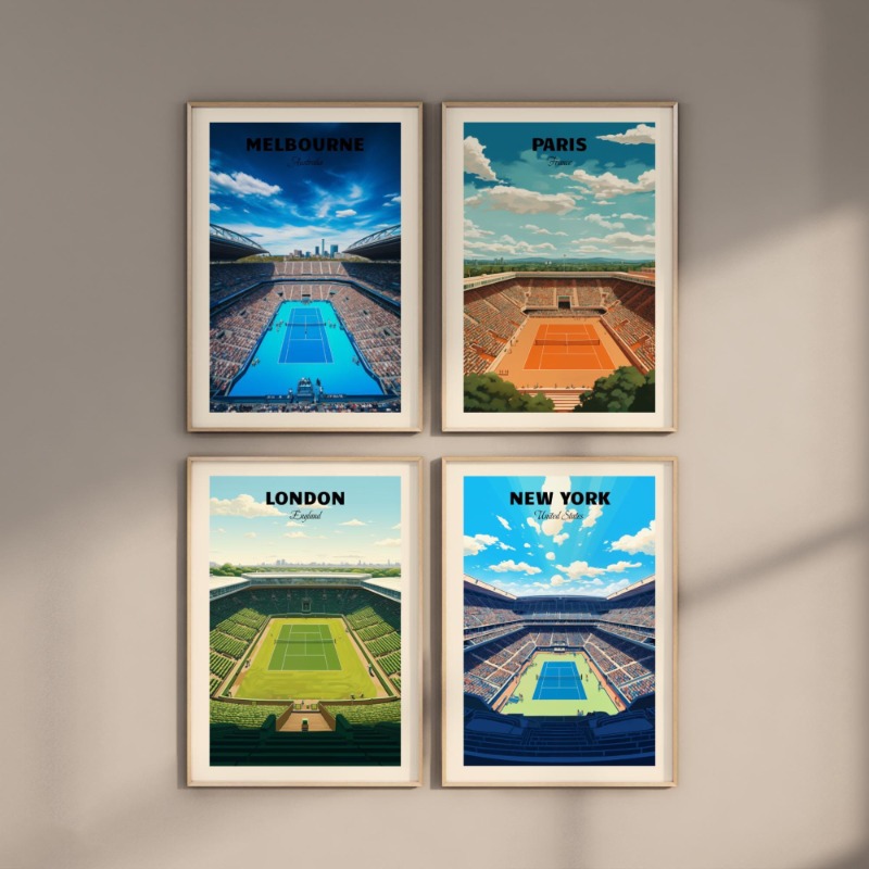 Poster Tenis Utama London New  - Photography Major ulasan dan harga