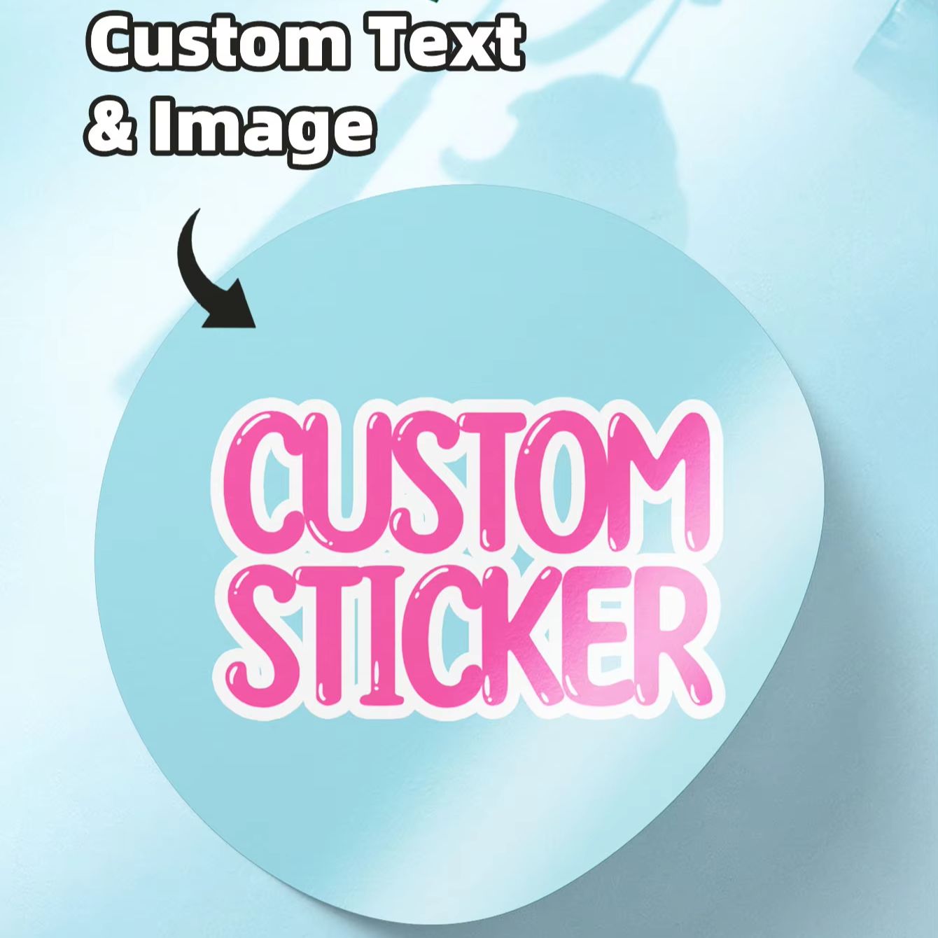 1-120PCS Stiker Bulat Tahan Ai - Photography Logo ulasan dan harga