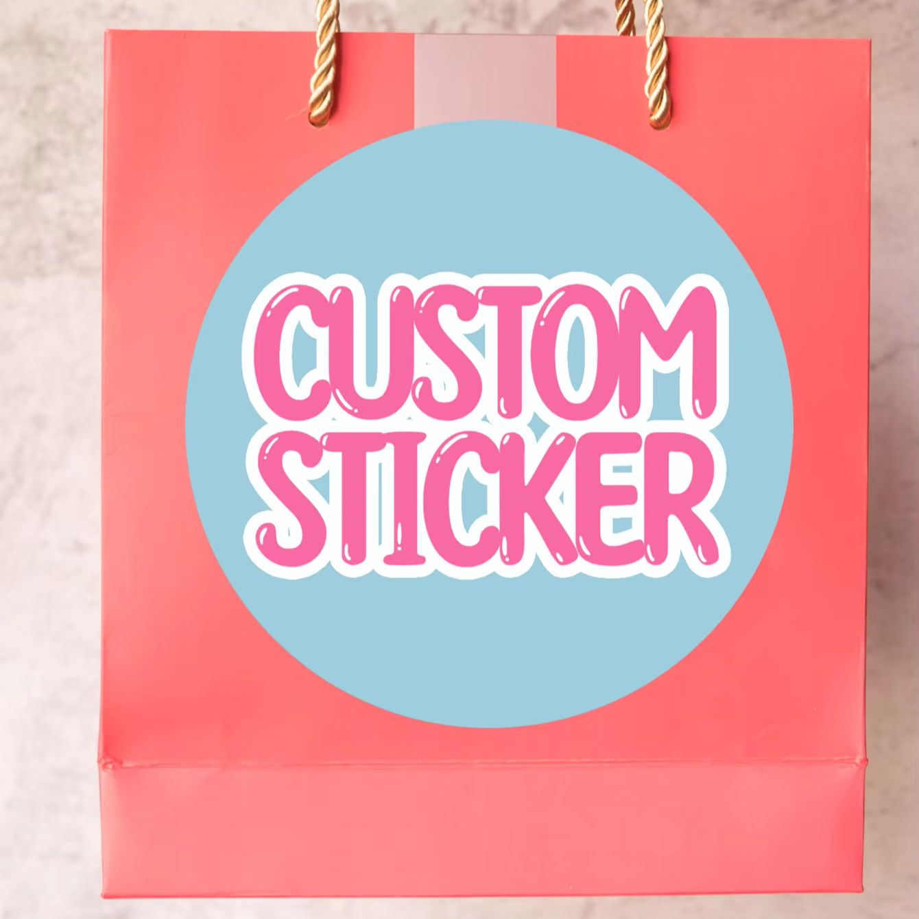 1-120PCS Stiker Bulat Tahan Ai - Photography Logo ulasan dan harga