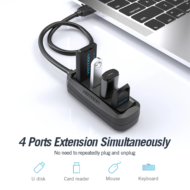Vention USB 2.0 HUB 4 Port, de - Xiaomi Photography Kit ulasan dan harga