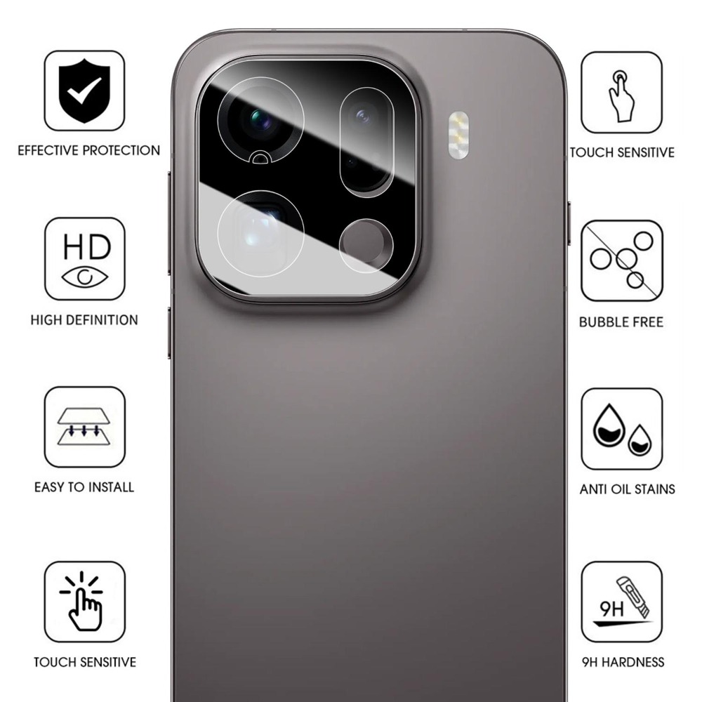 1-5 Buah Penutup Lensa Kaca Te - Photography Kit Oppo Find X9 Pro ulasan dan harga