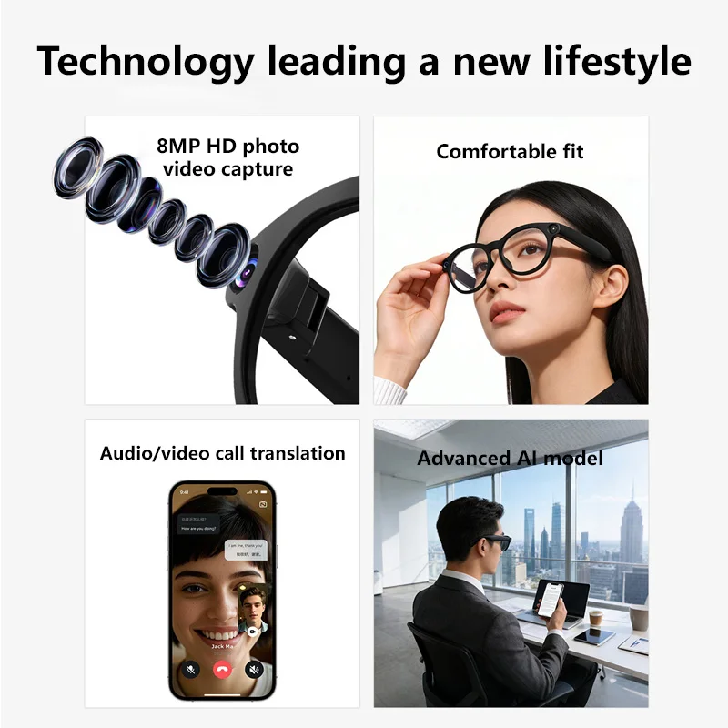 Kacamata Pintar AI Lenovo deng - Photography Translate ulasan dan harga