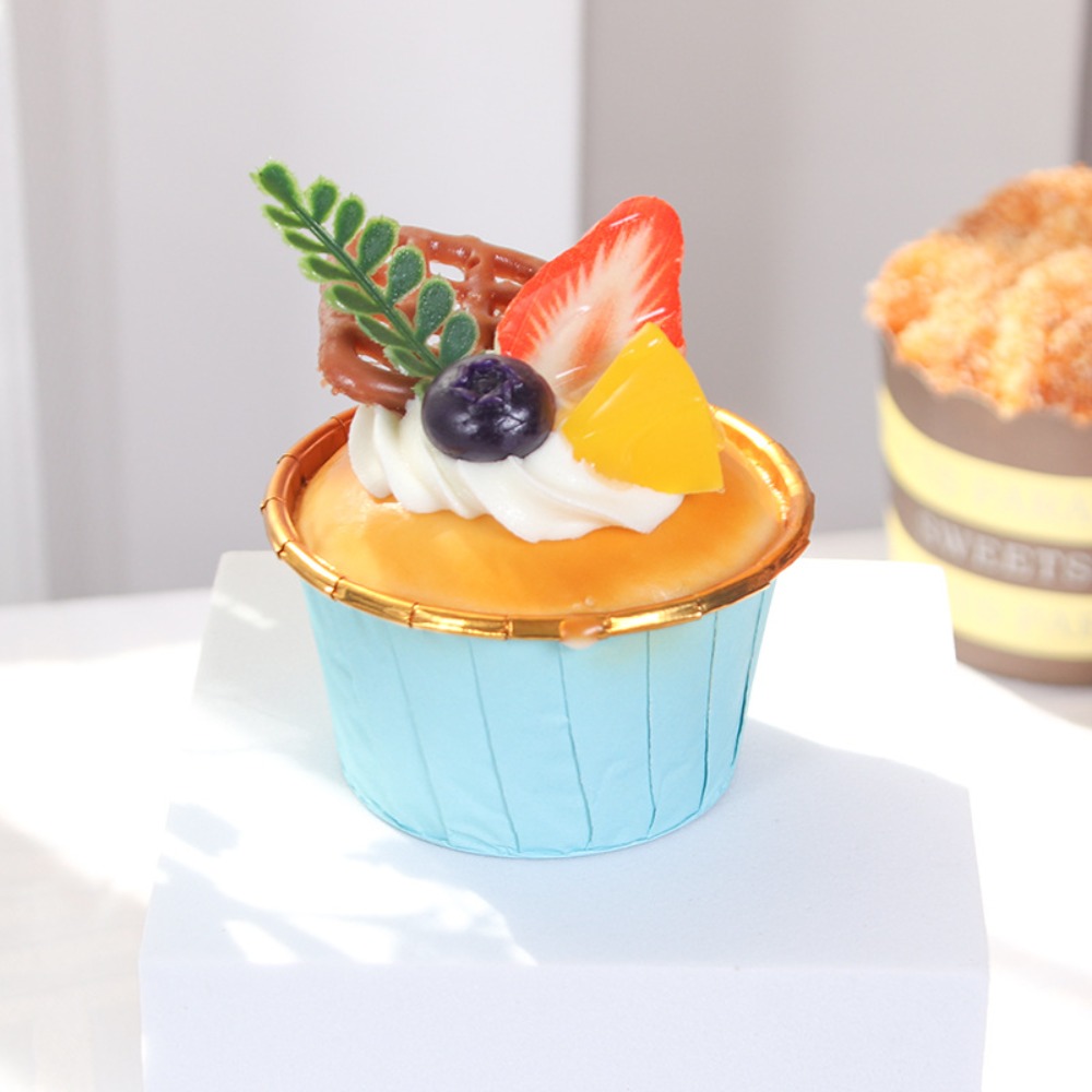 6 buah buah buatan Cupcake kri - Photography Food ulasan dan harga