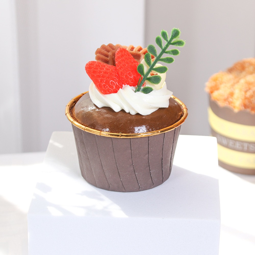 6 buah buah buatan Cupcake kri - Photography Food ulasan dan harga