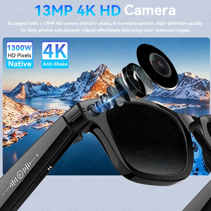 Kacamata Pintar Kamera HD 13MP - Photography Translate ulasan dan harga