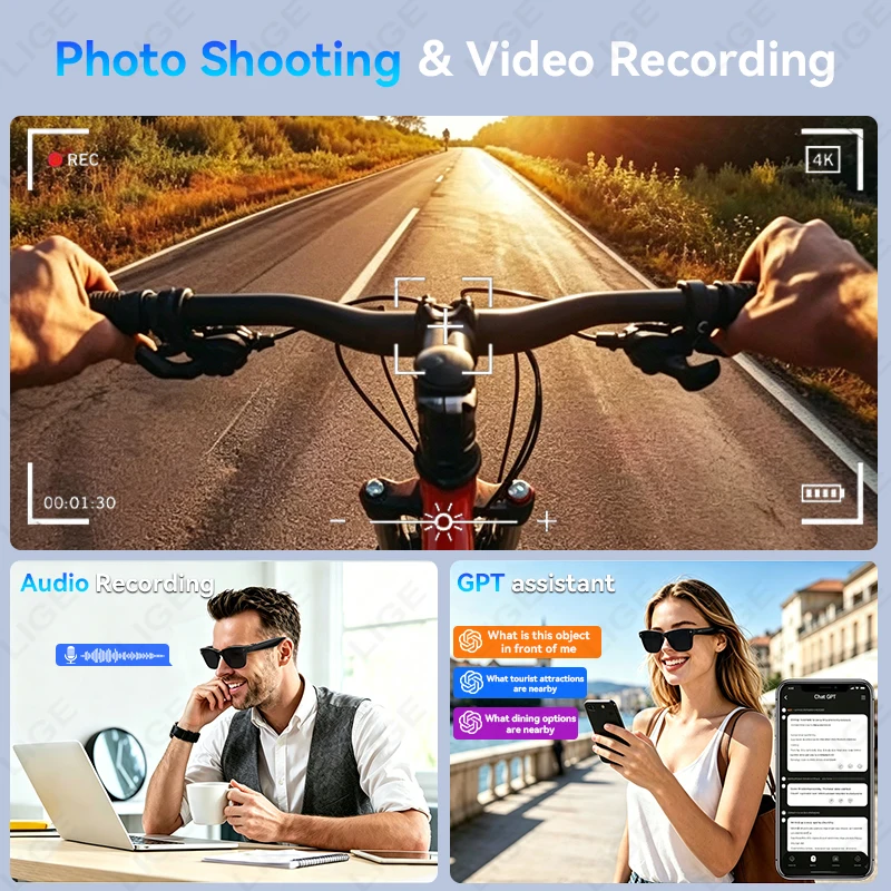 Kacamata Pintar Kamera HD 13MP - Photography Translate ulasan dan harga